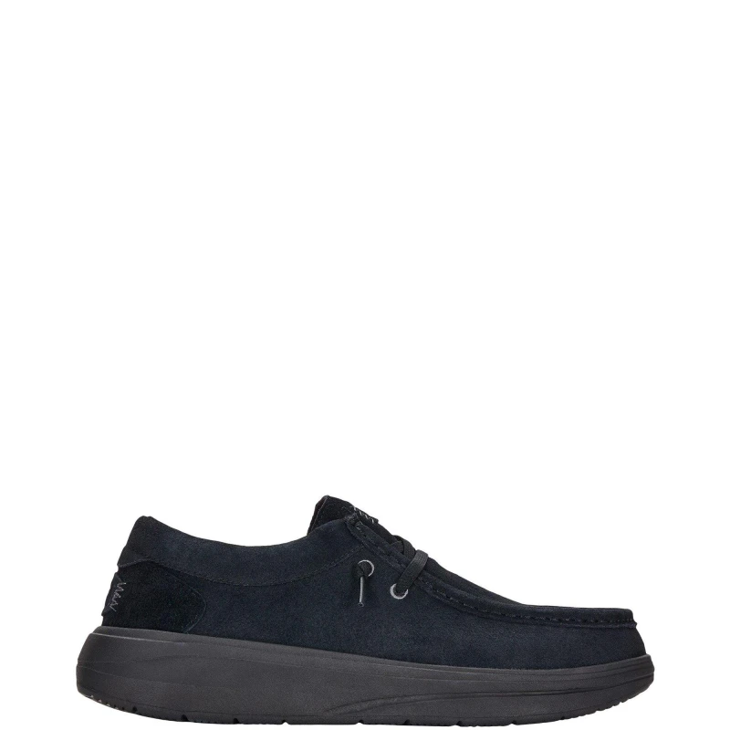 Image of HEYDUDE Wally X Suede Shoes Black male 9 (43)
