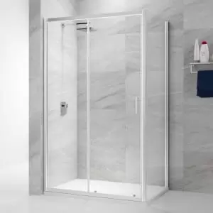 Image of Nexa By Merlyn 6mm Chrome Framed Sliding Shower Door Only - 1900 x 1200mm