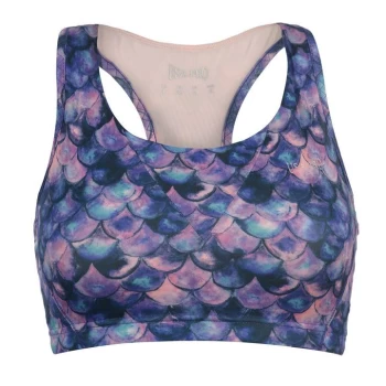 Image of USA Pro Racer Back Sports Bra - Purple Mermaid