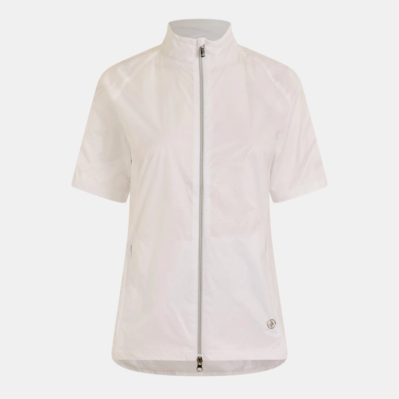 Image of Calvin Klein Golf Womens Weather Resistant Performance Golf Jacket White female 10 (S)