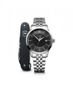 Image of Victorinox Swiss Army Alliance Black Dial Stainless Steel Mens Watch 241801.1 241801.1