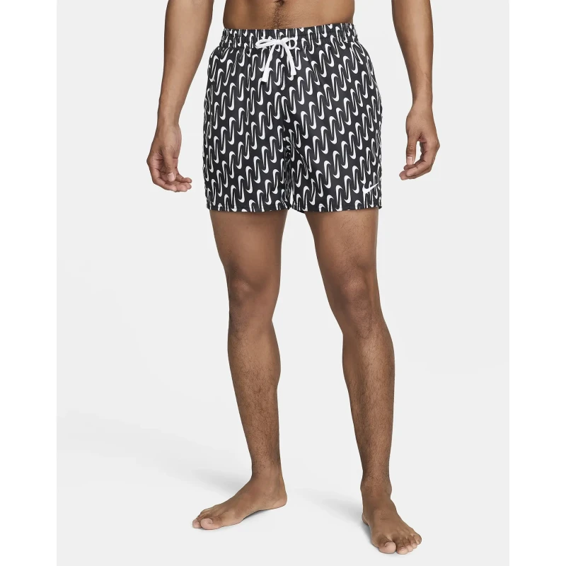Image of Swim shorts Nike Swoosh Link Noir Male S