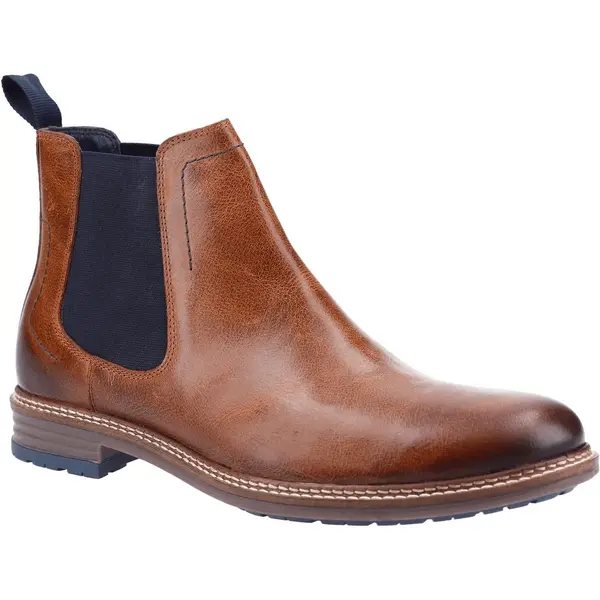 Image of Hush Puppies Mens Justin Pull On Chelsea Ankle Boots - UK 9