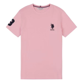 Image of US Polo Assn Large Short Sleeve T Shirt - Pink