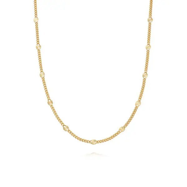 Image of Daisy Estee Lalonde Sunburst Chain 18ct Gold Plated Necklace ELN10_GP