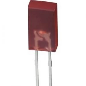 Image of LED wired Red Rectangular 2.5 x 5mm 1.5 mcd