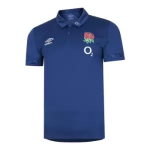 Image of Umbro Werder Bremen England Polo Shirt Mens - Blue