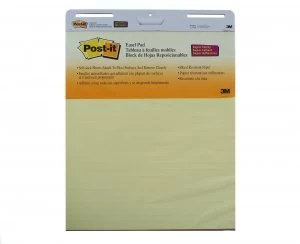 Image of Post It Meeting Chart Lined Yellow