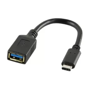 Image of LogiLink USB C - USB A 0.15m USB cable USB 3.2 Gen 2 (3.1 Gen 2) Black