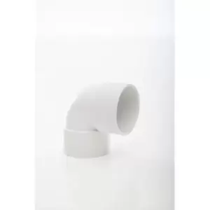 Image of Polypipe WS16g Solvent Weld Waste System 90 Degree Knuckle Bend 40mm Grey