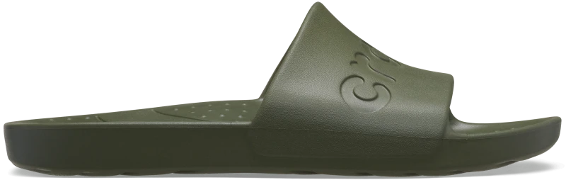 Image of Crocs Unisex Crocs Slides Army Green W7/M6