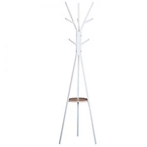 Image of HOMCOM Coat Rack White 750 mm x 80 mm x 320 mm