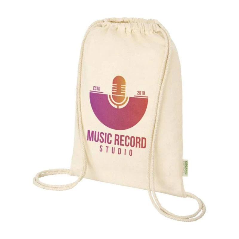 Image of Floso Mens Odisha Cotton Drawstring Bag in Natural Natural Male