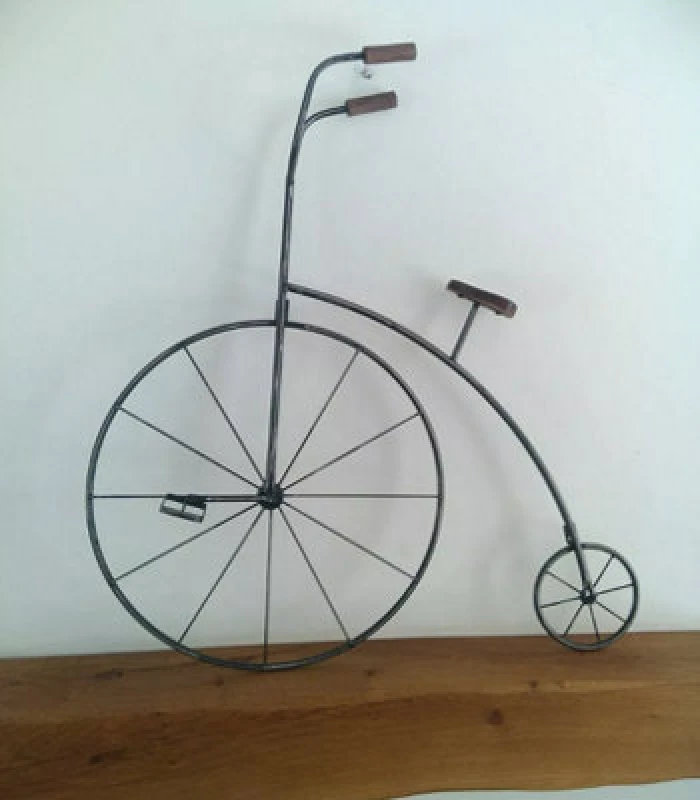 Image of Inspirational Gifting Penny Farthing Bicycle Metal Wall Art