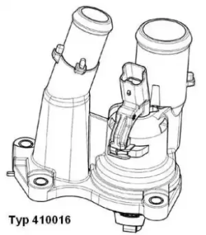Image of Coolant Thermostat 410016.98D by Wahler