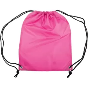 Image of Shugon Stafford Plain Drawstring Tote Bag - 13 Litres (One Size) (Pink) - Pink