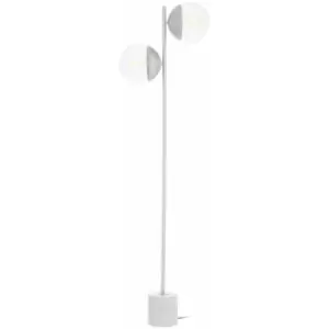 Image of Premier Housewares - Revive Chrome Finish 2 Light Floor Lamp