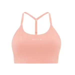 Image of Nicce Womens Arla T Back Bra - Apricot Peach - Pink