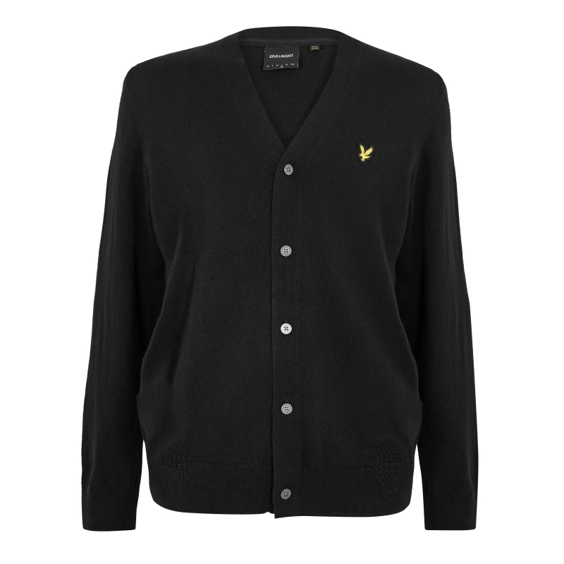 Image of Lyle and Scott Mens VN Cardigan Jet Black male M