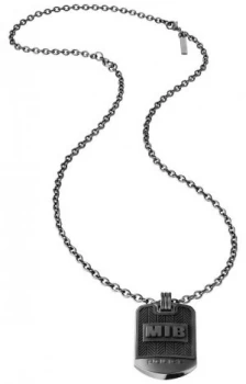 Image of Police Men In Black Dog Tag Necklace 26400PSUB/01 Jewellery