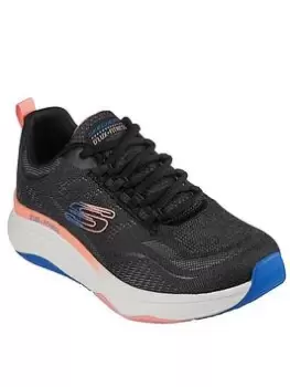 Image of Skechers D'Lux Fitness Trainers - Black, Size 3, Women