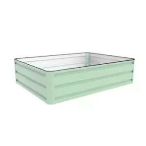 Image of Garden Gear Metal Raised Garden Bed 120x90cm - Light Green
