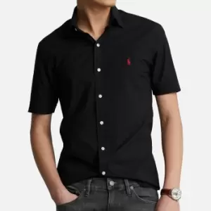 Image of Polo Ralph Lauren Slim Fit Stretch Poplin Cotton-Blend Shirt - M