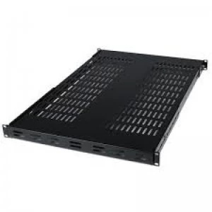 Image of StarTech.com 1U Adjustable Mount Depth Vented Rack Mount Shelf- 175lbs