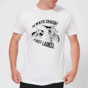 Image of DC Comics Batman Always Chasin' T-Shirt - White - S - Black