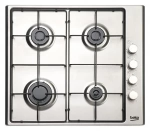 Image of Beko HIZG64120SX 4 Burner Gas Hob