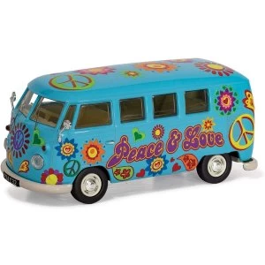 Image of Corgi Volkswagen Campervan Peace Love and Freedom Diecast Model