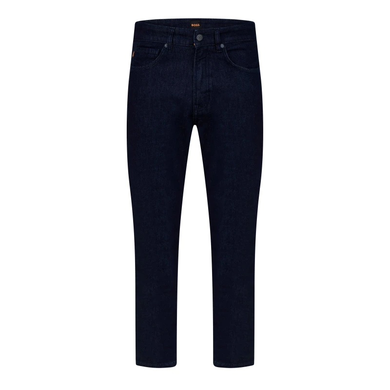 Image of BOSS Re.Maine Regular Fit Jeans - Dark Blue, Dark Blue, Size 32, Inside Leg Regular, Men Dark Blue VIOS5 Male inside leg REGULAR,32