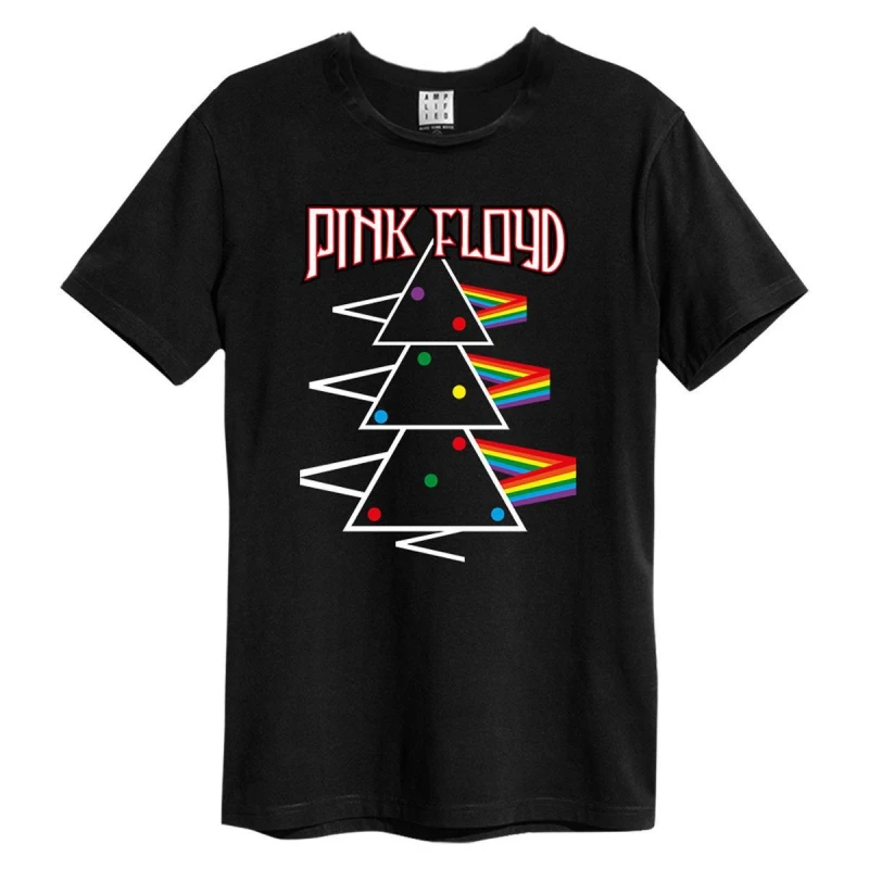 Image of Amplified Amplified Men Pyramid Tree Pink Floyd T-Shirt in Black Size: X-Small Black XS Male 5063852059638