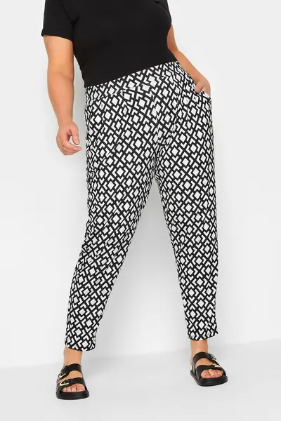 Image of Yours Harem Trousers White