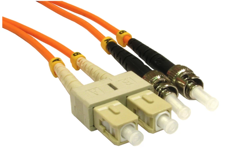 Image of Cables Direct CDL 1m OM2 Fibre Cable ST - SC