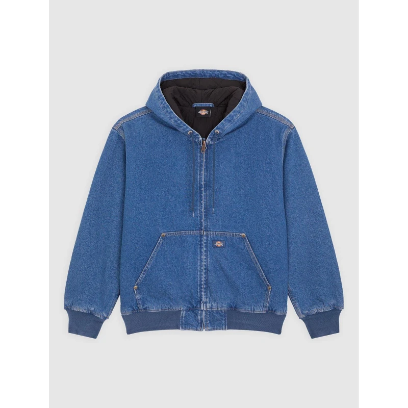 Image of Dickies Dickies Denim Hood Bomber Mens Classic Blue male Medium