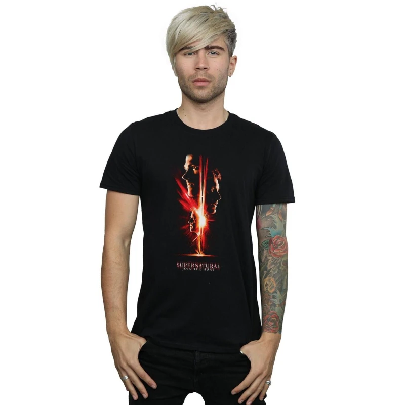 Image of Supernatural Supernatural Men Dawn Of Darkness T-Shirt in Black Size: Small Black S Male 5057972553206