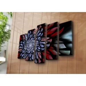 Image of 5PATK-244 Multicolor Decorative Canvas Painting (5 Pieces)