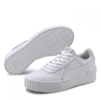 Image of Puma Carina Lift Court Trainers Womens - White