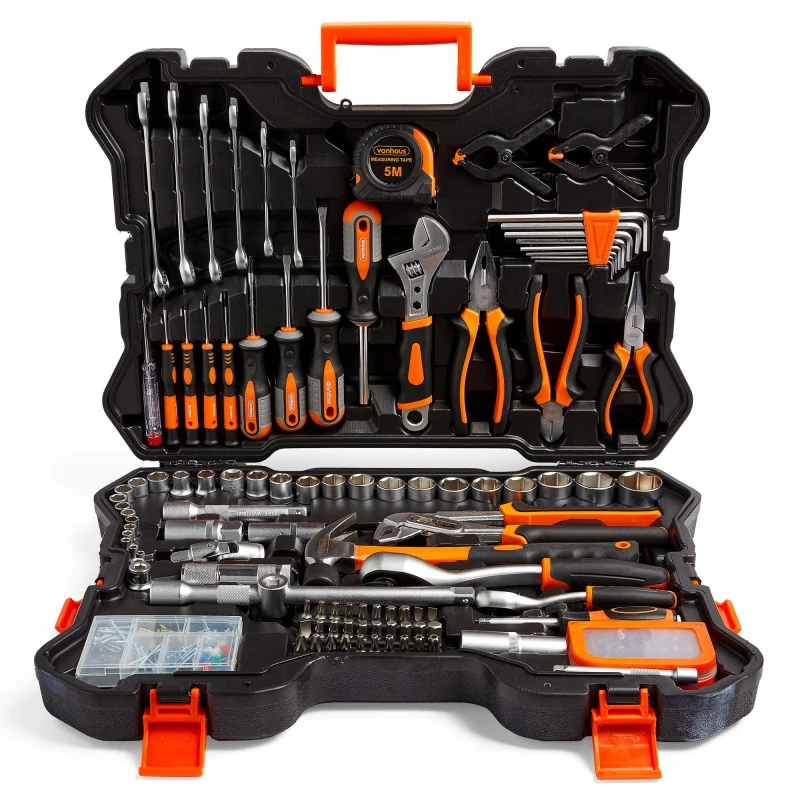 Image of VonHaus 256 Piece Tool Set With Socket Set Black