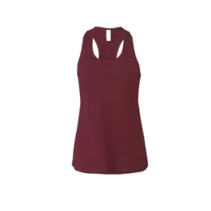 Image of Bella + Canvas Womens/Ladies Jersey Racerback Tank Top (L) (Maroon)