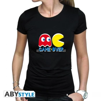 Image of Pac-Man - Game Over Womens Medium T-Shirt - Black