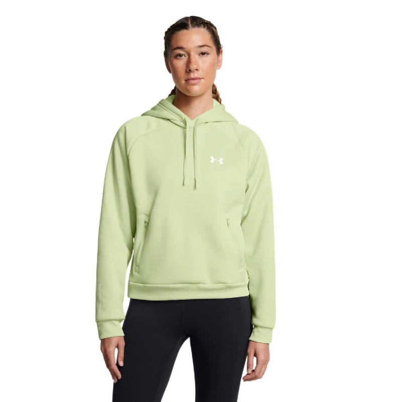 Image of Under Armour Armour Fleece Pro Hoodie Green female 0-2