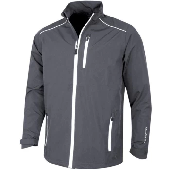 Image of Island Green Waterproof Golf Jacket Mens - Grey