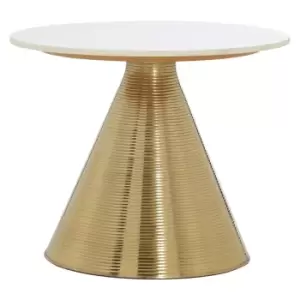 Image of Martini Table With Marble Top White