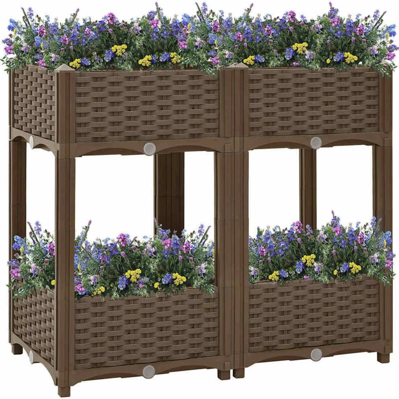 Image of VIDAXL Raised Bed 80x40x71cm Polypropylene Vidaxl 8720286493137