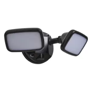 Image of Zinc LYNN LED Twin Security Spotlight 20W Cool White Black