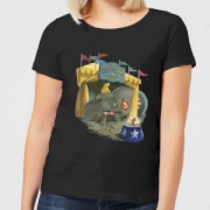 Image of Dumbo Circus Womens T-Shirt - Black - M