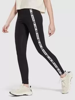 Image of Reebok Tape Pack Leggings - Black, Size S, Women