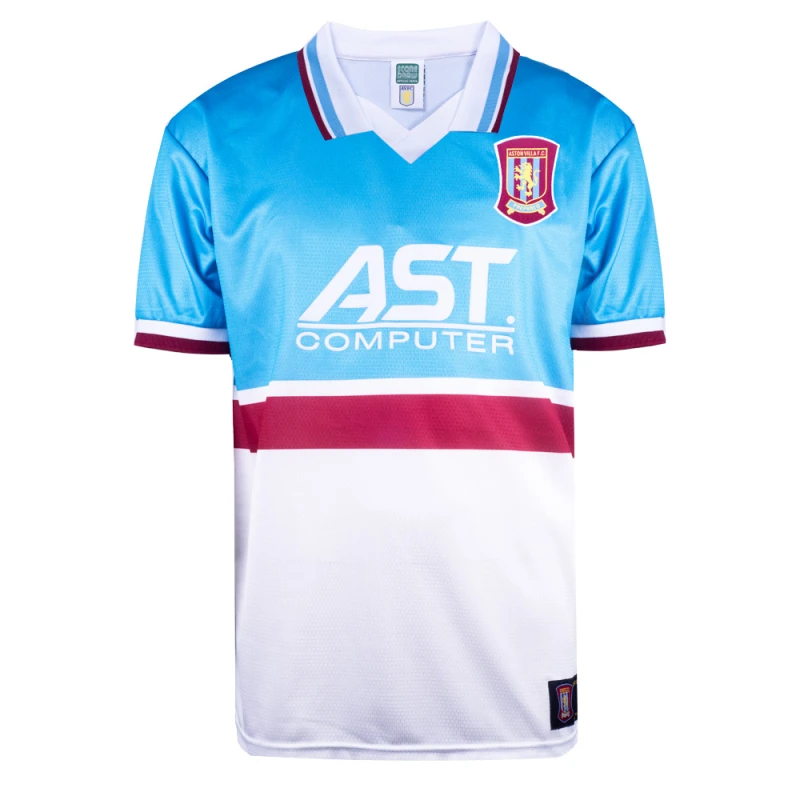 Image of Score Draw Aston Villa 1998 Away Retro Football Shirt VILLA98APYSS-S S Mens Sportswear